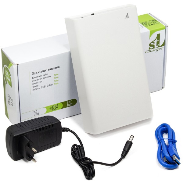 Фото - Зовнішній карман 1stCharger для 3.5" HDD/SSD USB 3.0 Grey (HDE1STU3530BG)